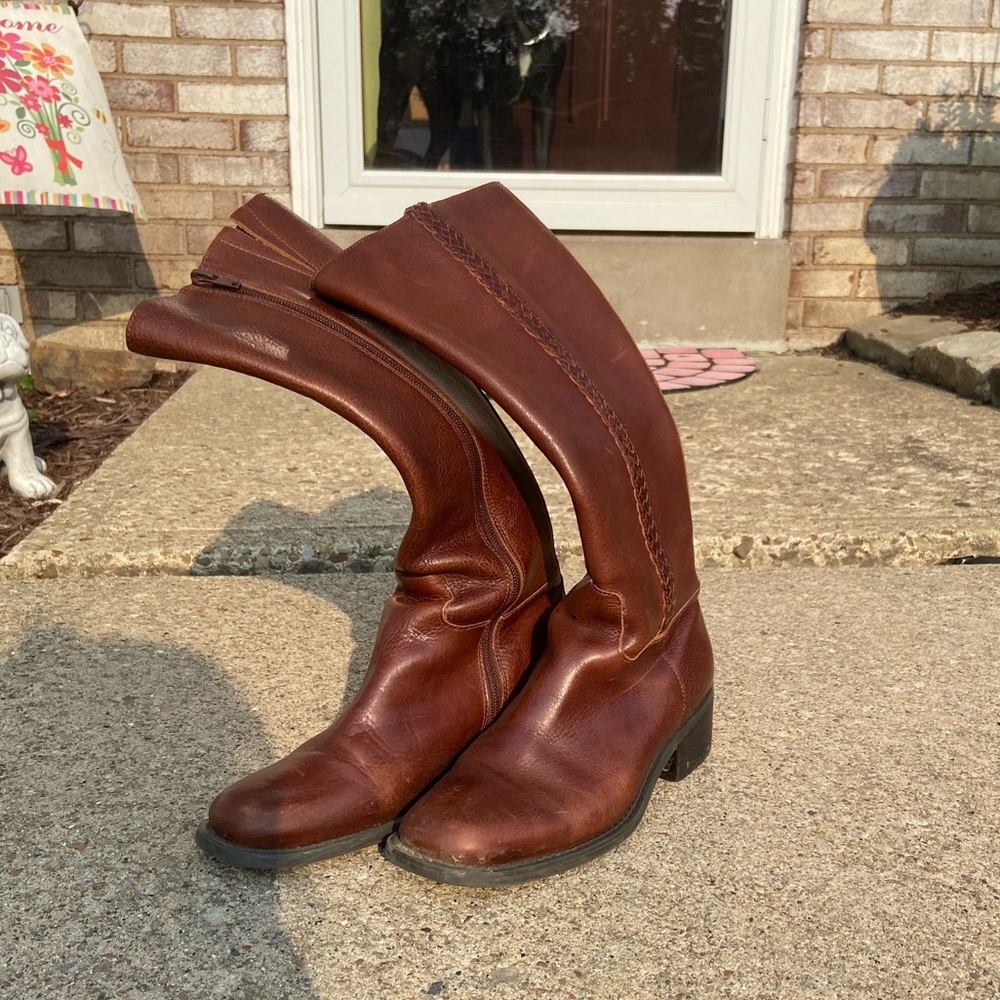 Nicole Leather Tall Boots